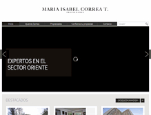 Tablet Screenshot of isabelcorreapropiedades.cl